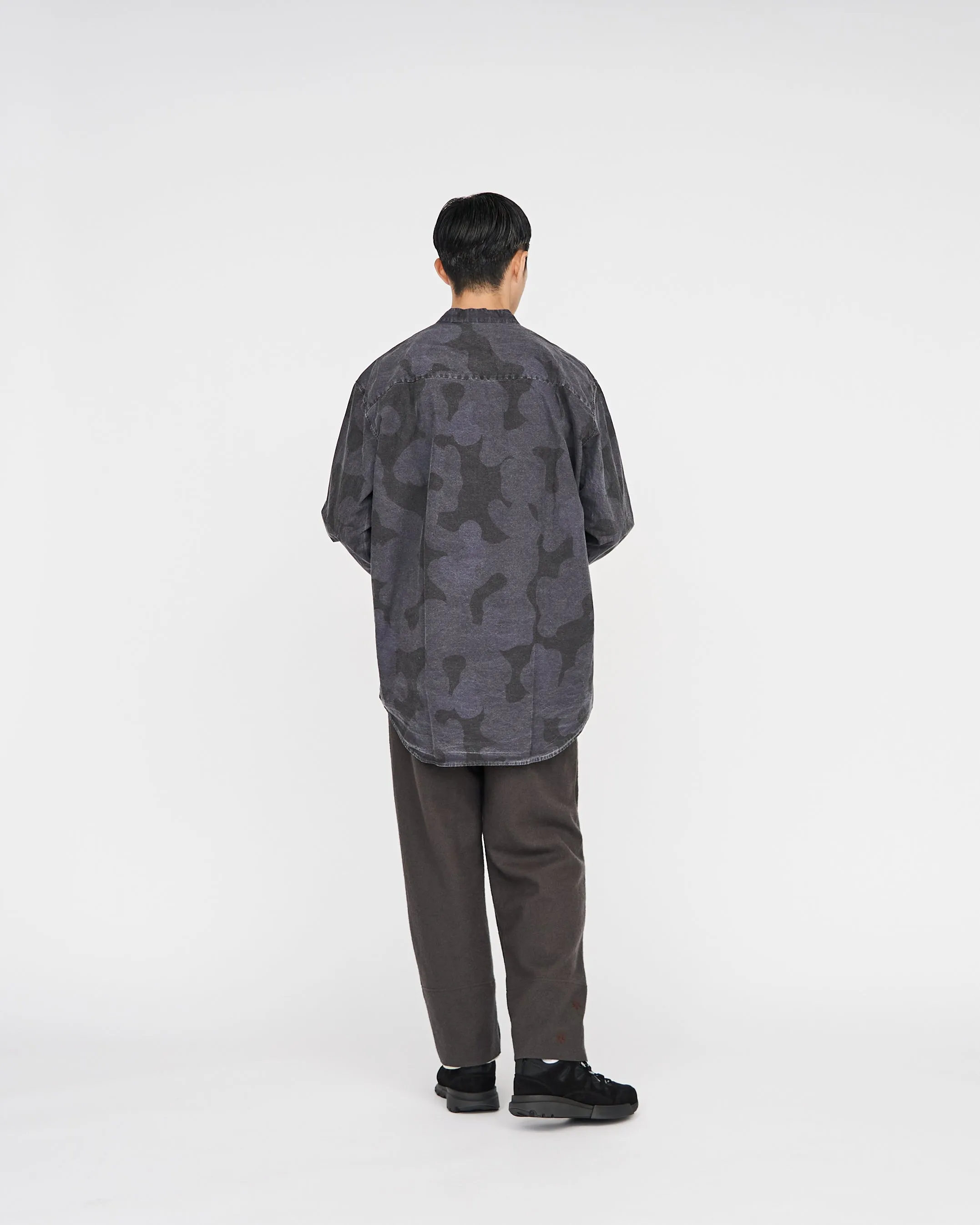 -SALE- MAO COLLAR FELIX SHIRT CAMO