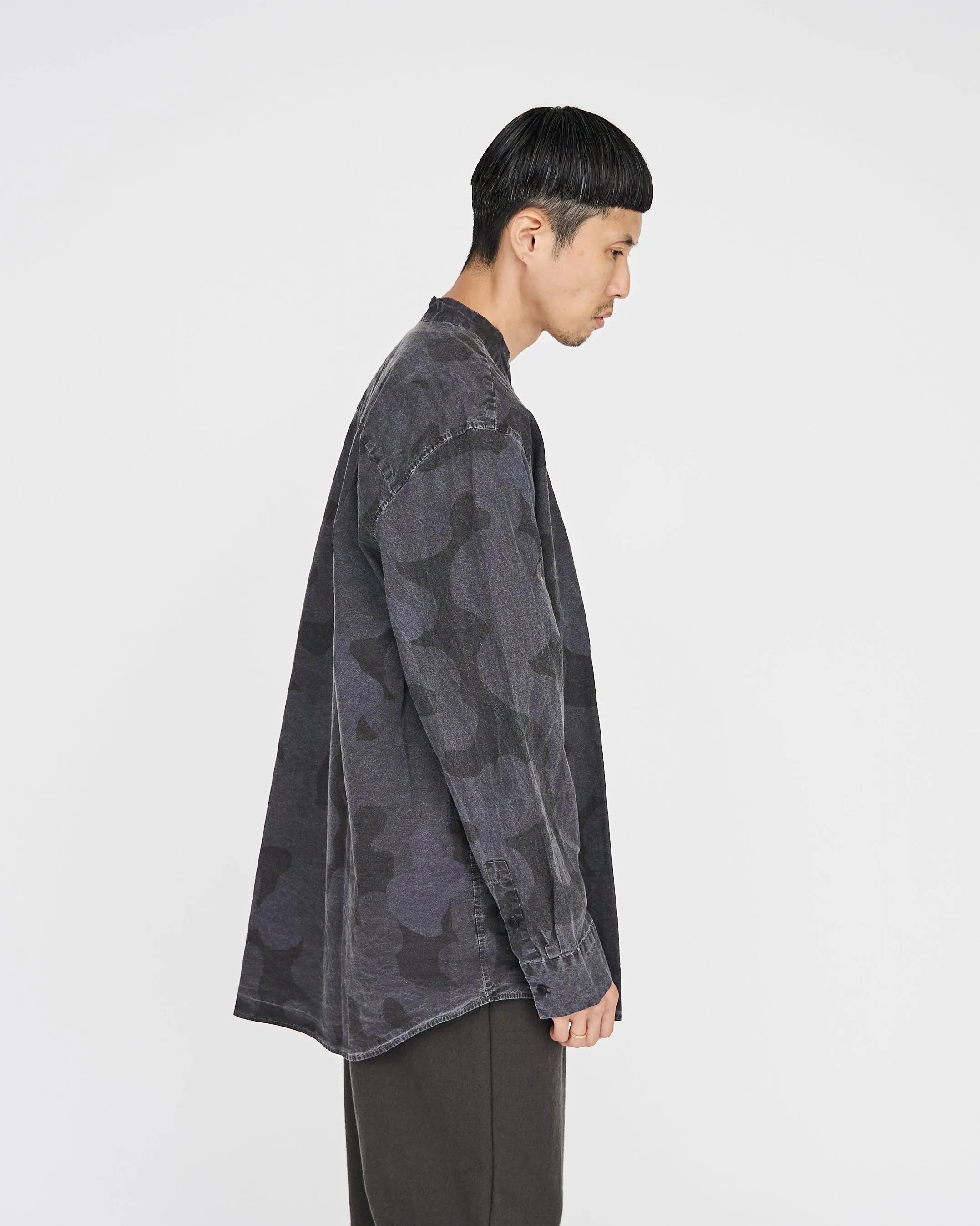 -SALE- MAO COLLAR FELIX SHIRT CAMO