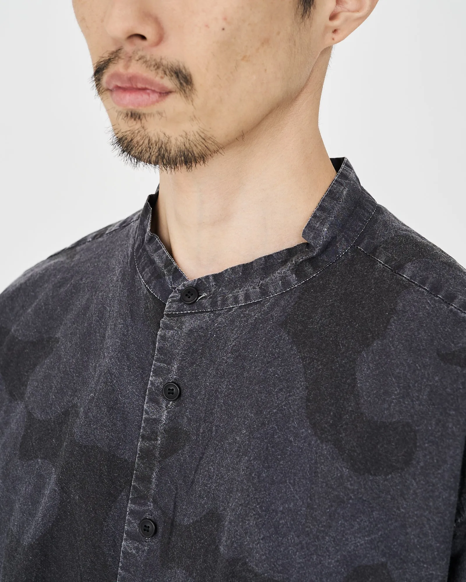 -SALE- MAO COLLAR FELIX SHIRT CAMO