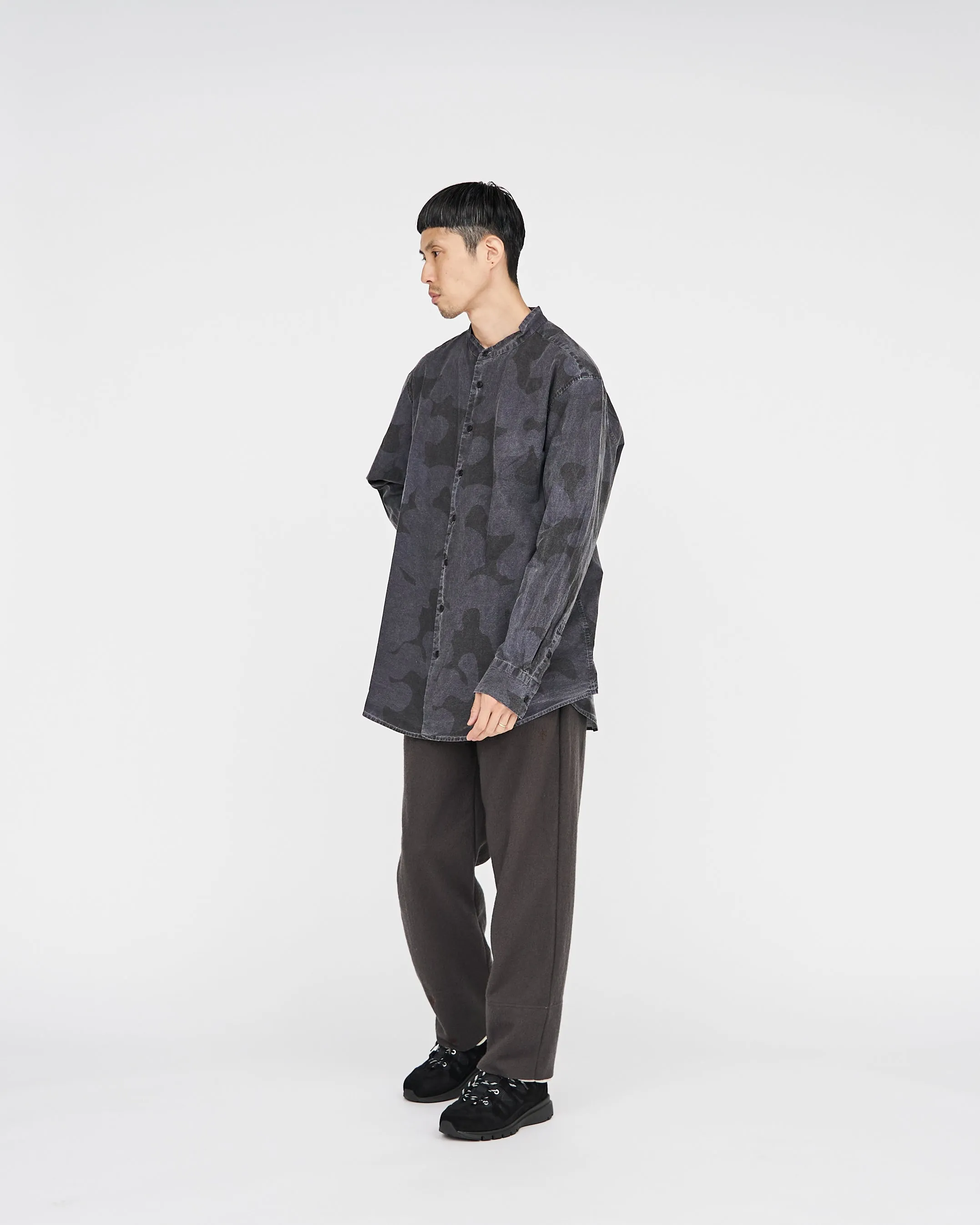 -SALE- MAO COLLAR FELIX SHIRT CAMO