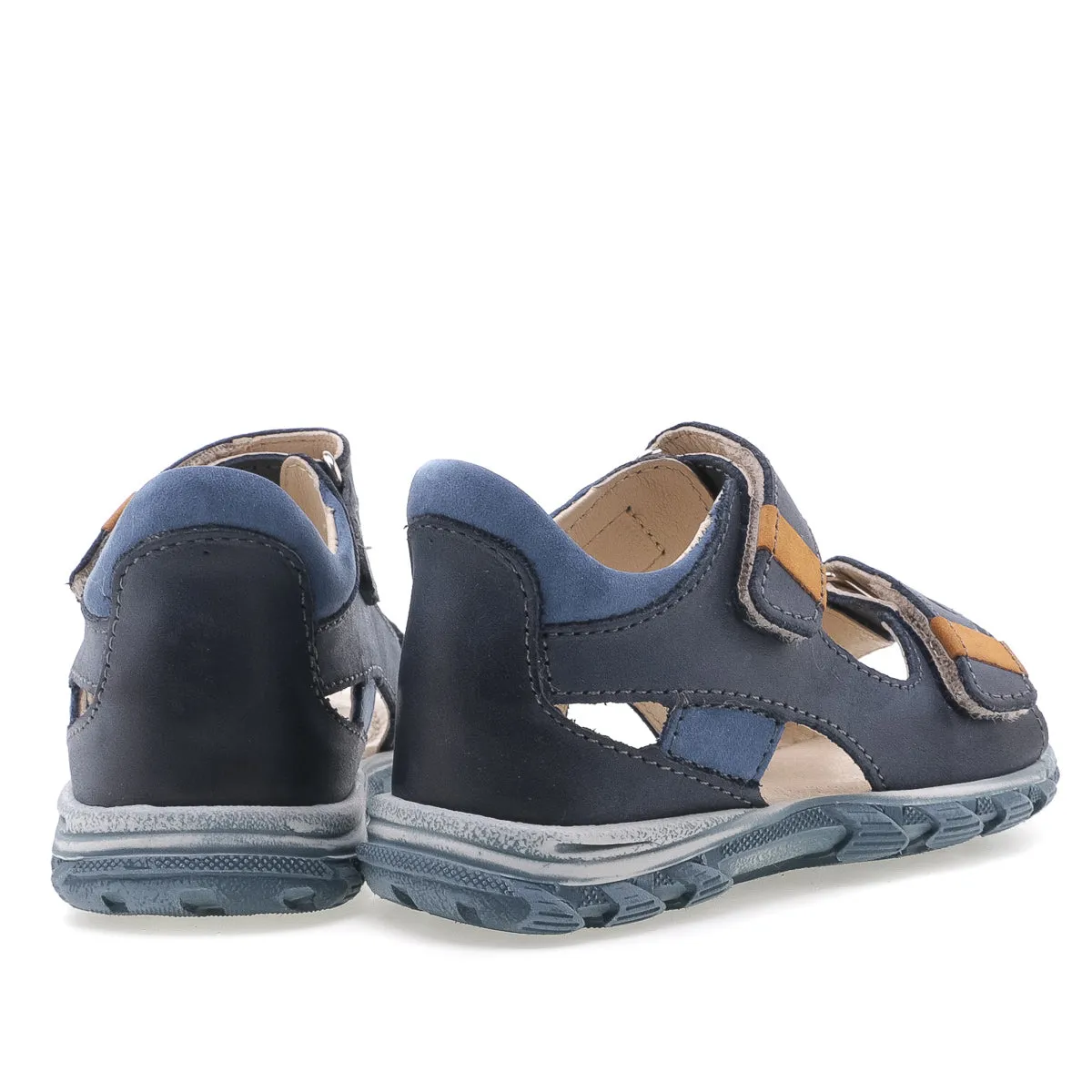 (1560-23) Emel navy velcro Sandals