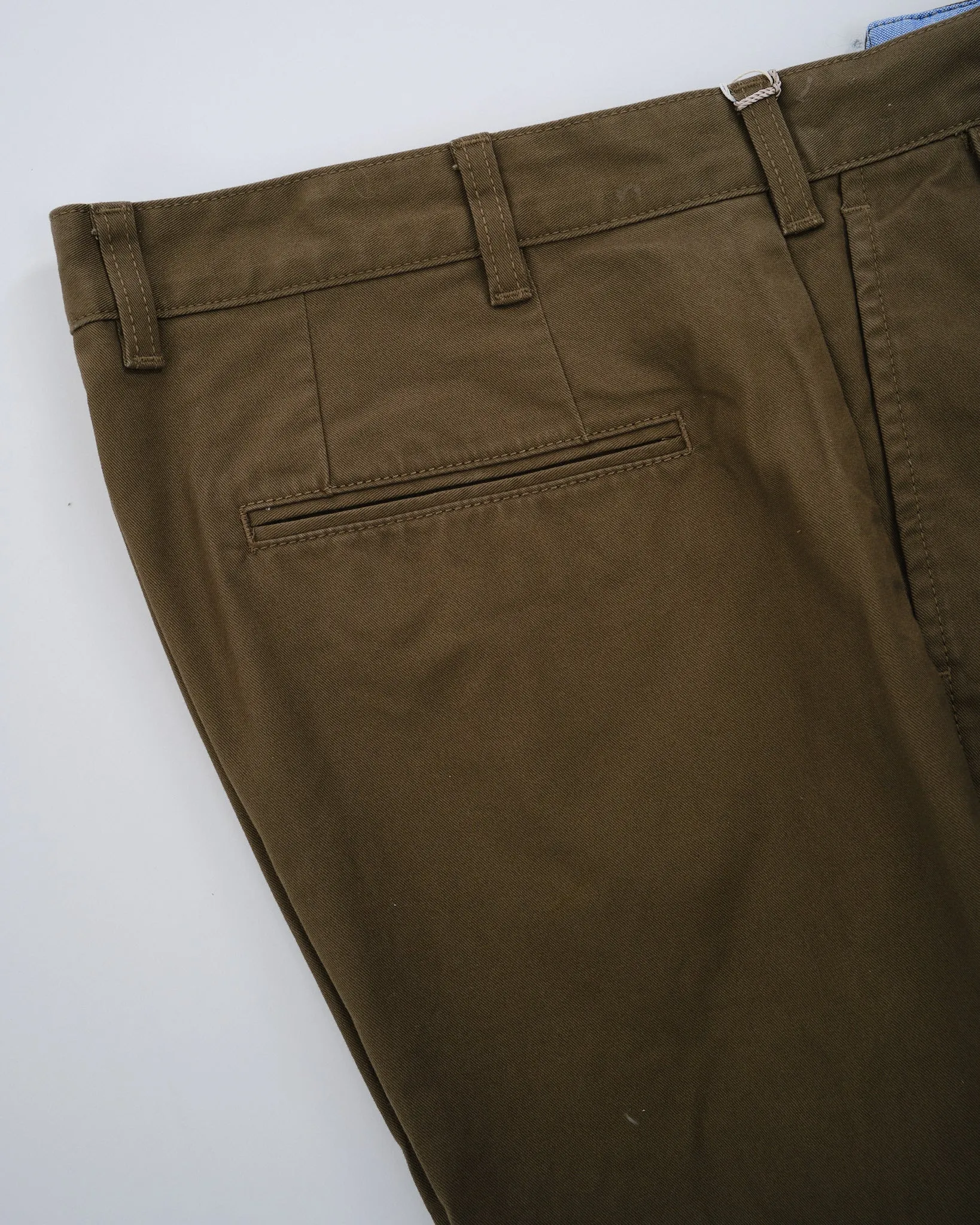 2Pleats Twill Olive