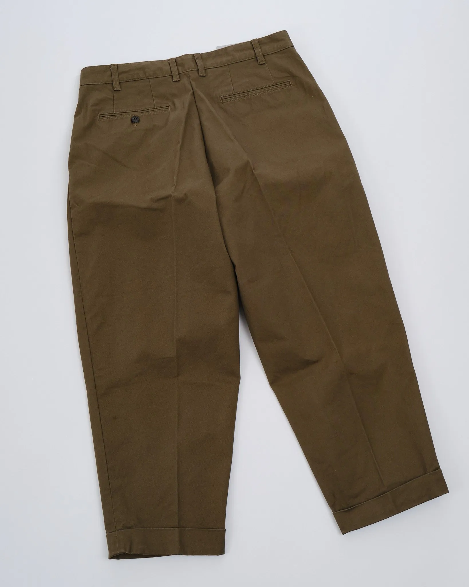 2Pleats Twill Olive