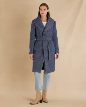 Aspen Wool Coat - Navy