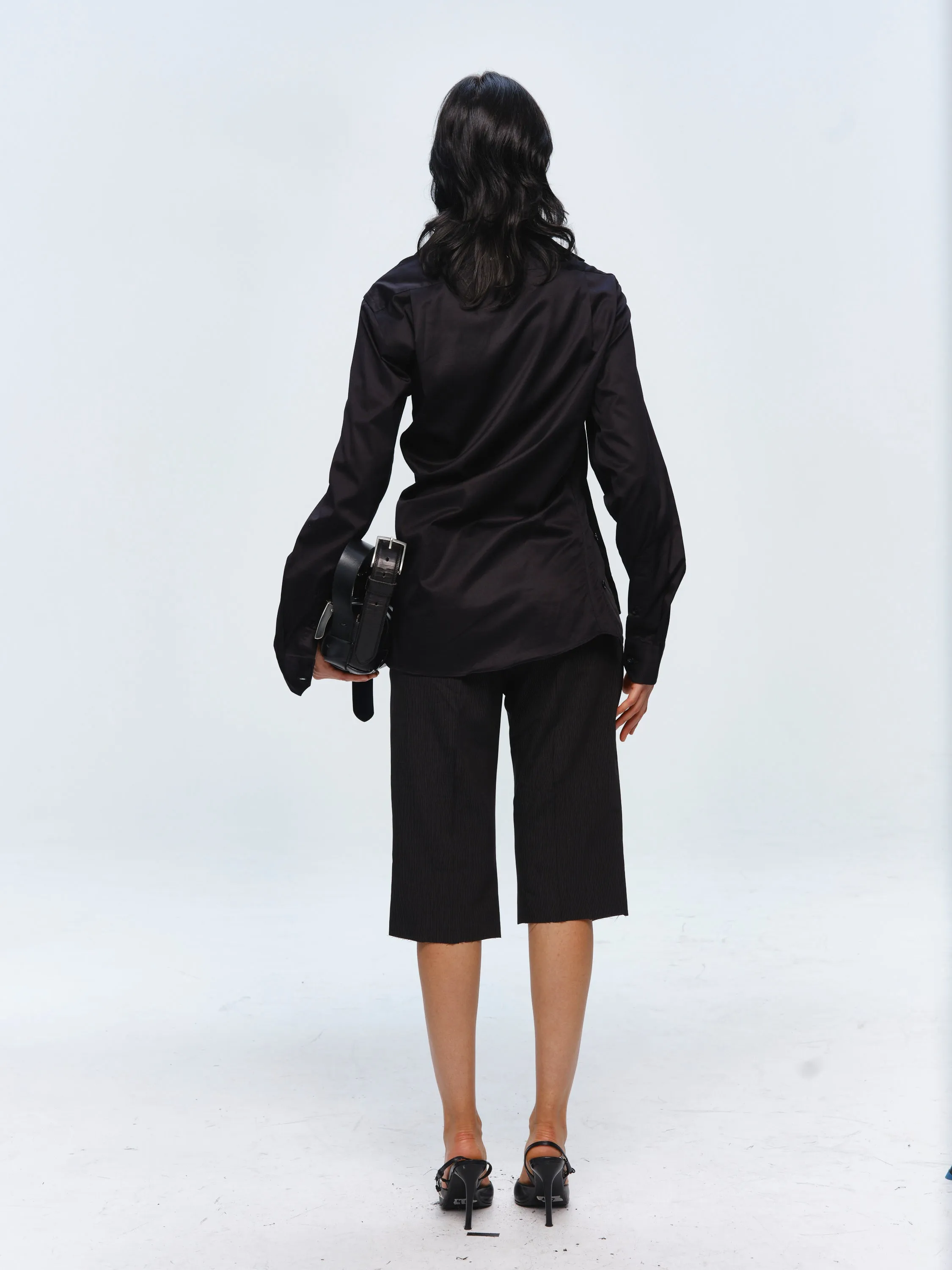 Asymmetric Shirt Black