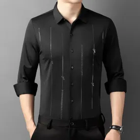 Autumn New High End Business Men's Long Sleeved Shirt