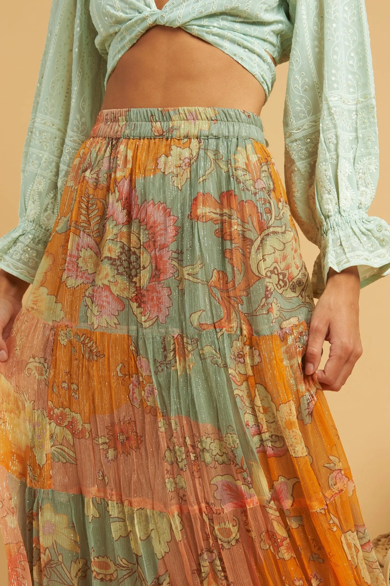 Azulejo Maxi Skirt