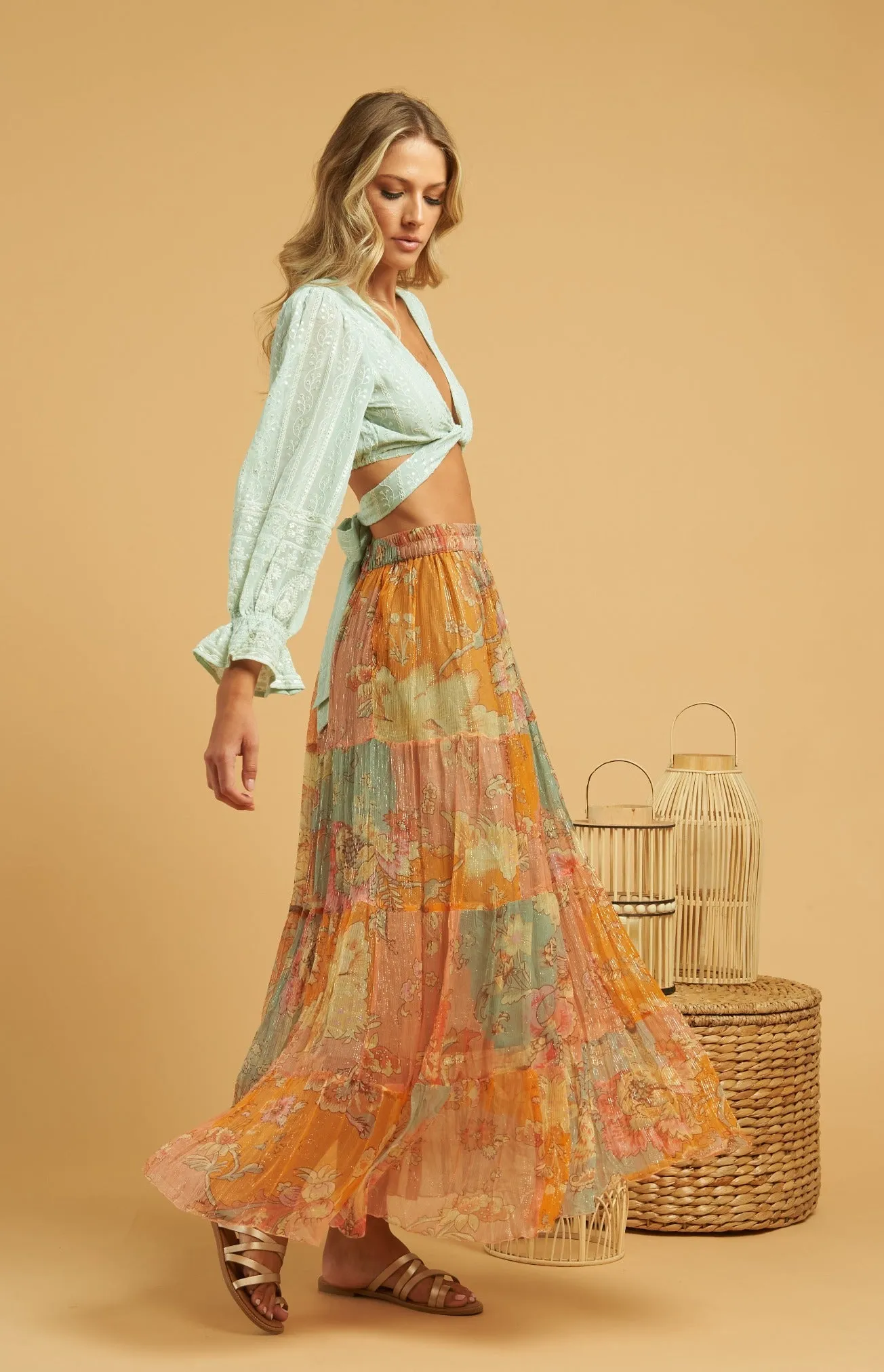 Azulejo Maxi Skirt