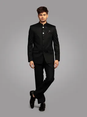 Black Jodhpuri Suit | JadeBlue