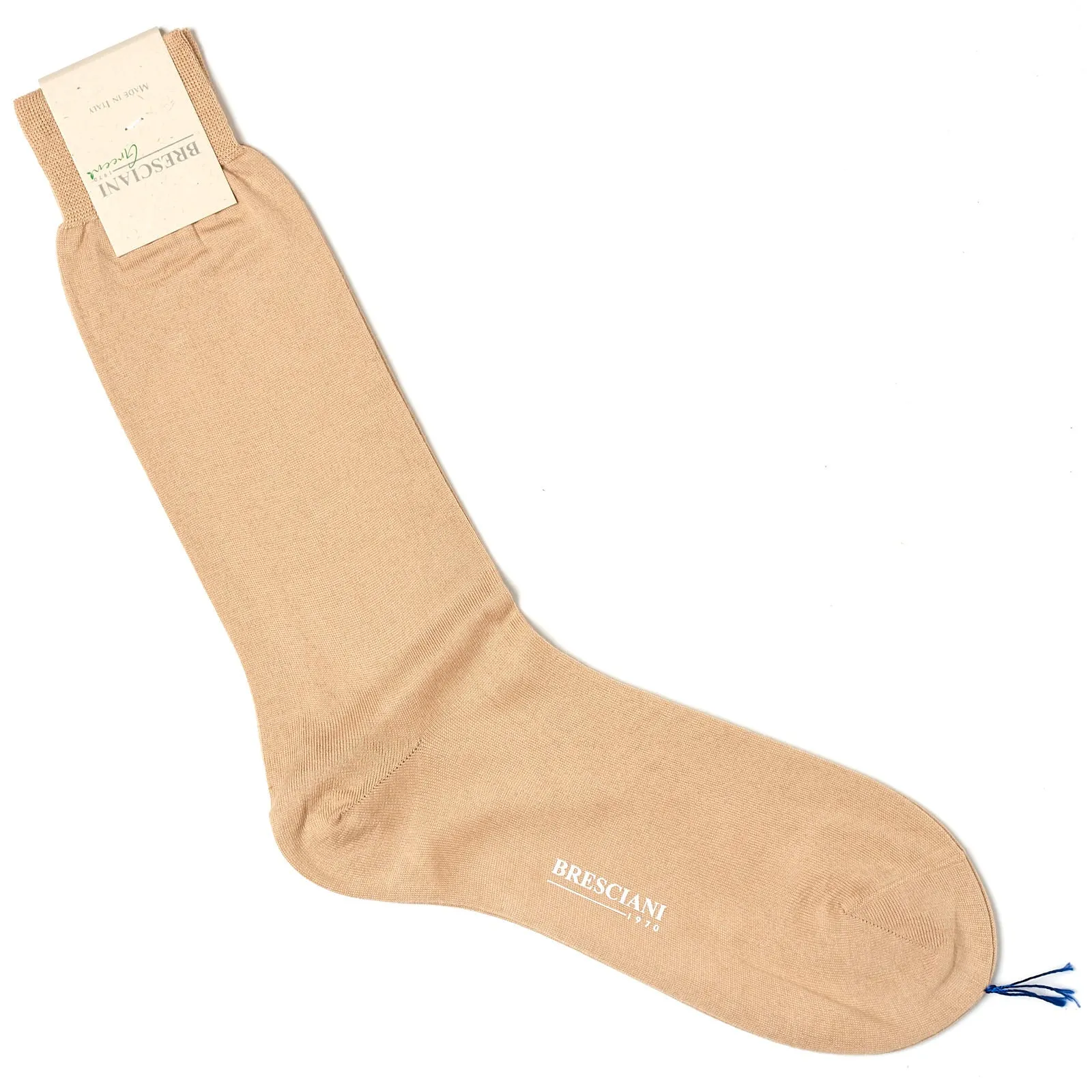 BRESCIANI "Lorenzo" Organic Cotton Mid Calf Length Socks M-L