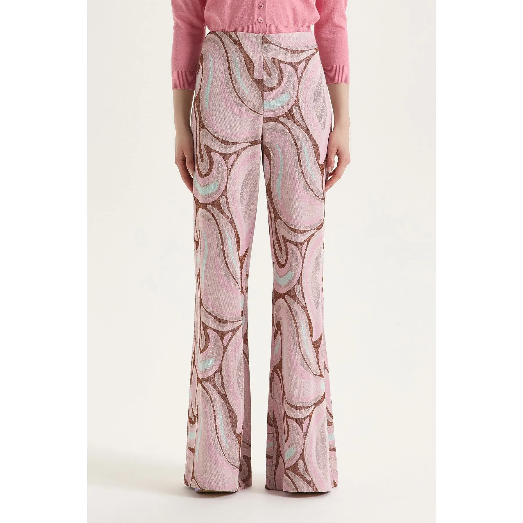 CALENDULA JACQUARD TROUSERS