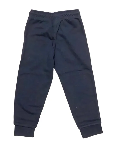 Champion boy's tracksuit in brushed cotton jacket with full zip and trousers with cuff 306180 BS501 NNY blue