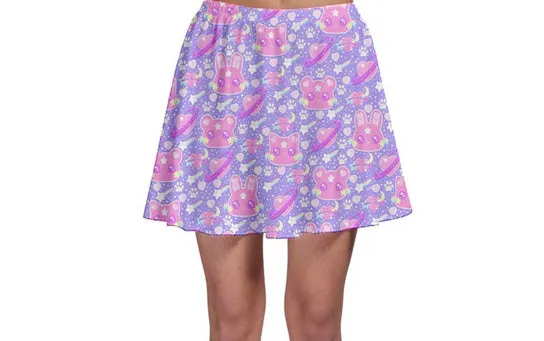 Cosmic Cuties Iris Skater Skirt [Made To Order]