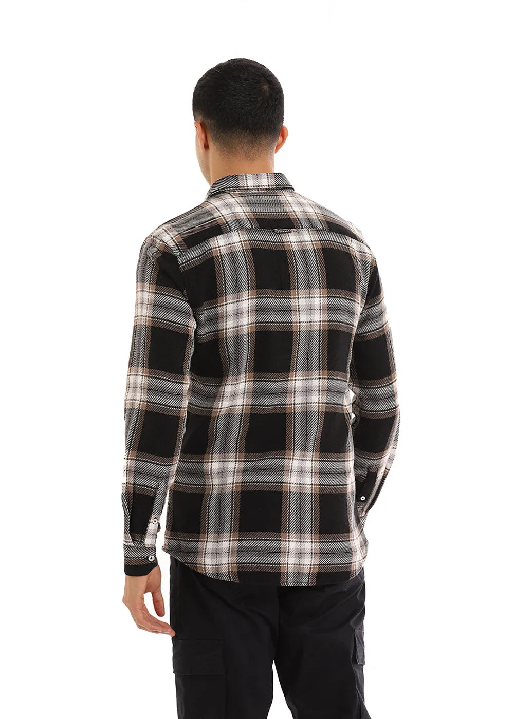 Dobby Grease Checked Shirt