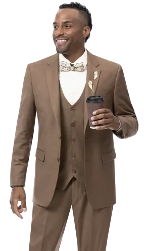 EJ Samuel Brown Modern Fit Suit M18022