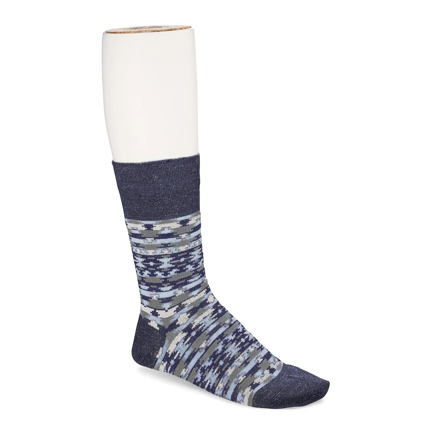 Ethno Linen Mens Socks Linen