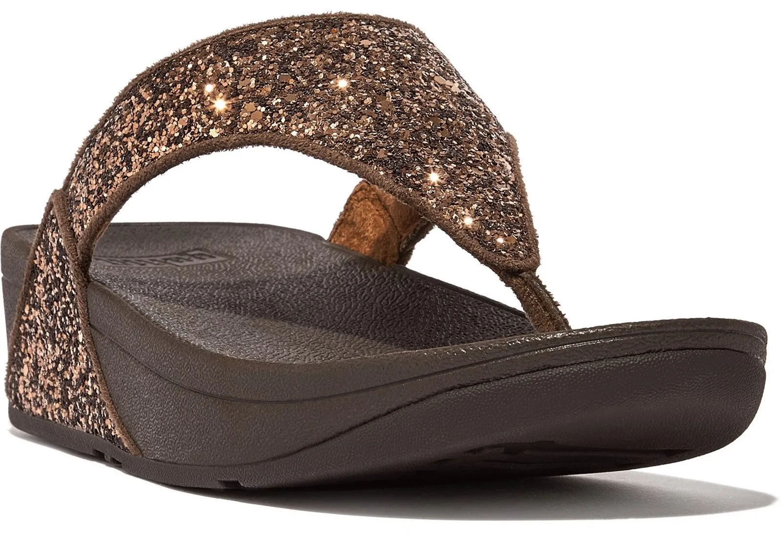 FitFlop Lulu Glitter Womens Toe-Post Sandal