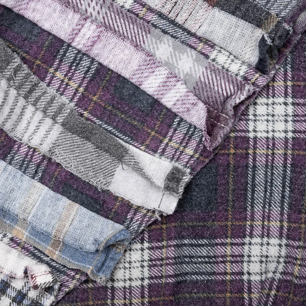 Flannel Shirt Ribbon Reflection Shirt - Assorted