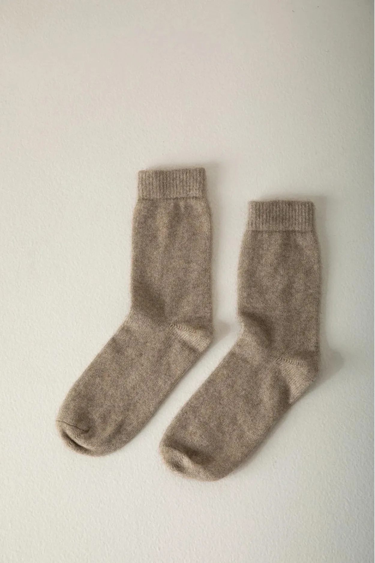 Francie - Possum Merino Socks  / Natural