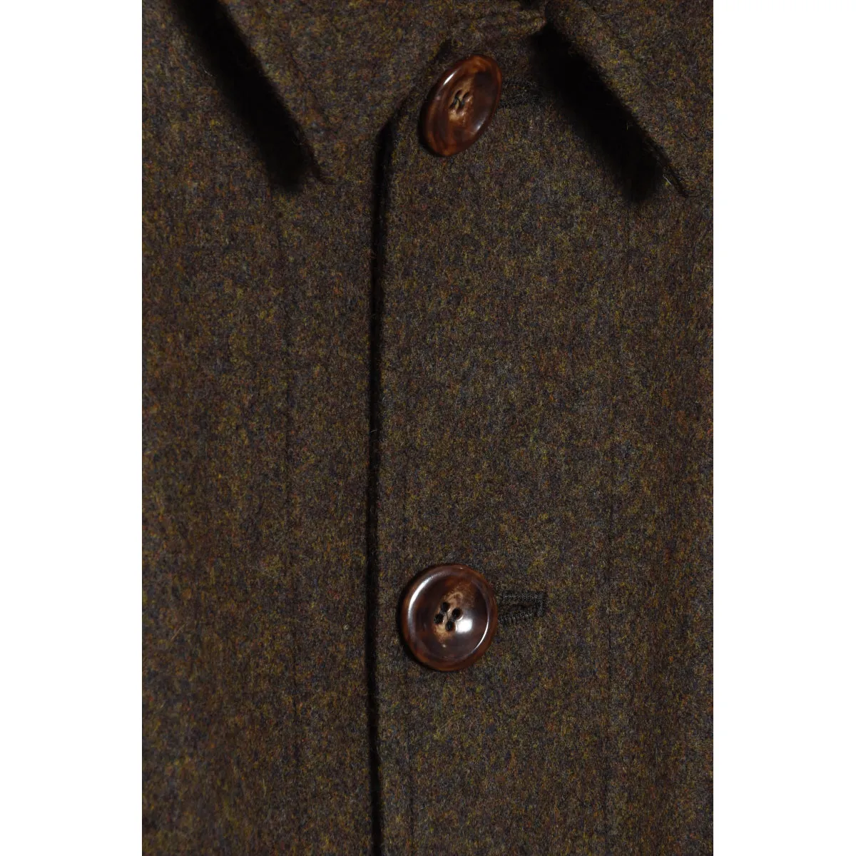 Frank Leder Marled Walnut Loden Coat