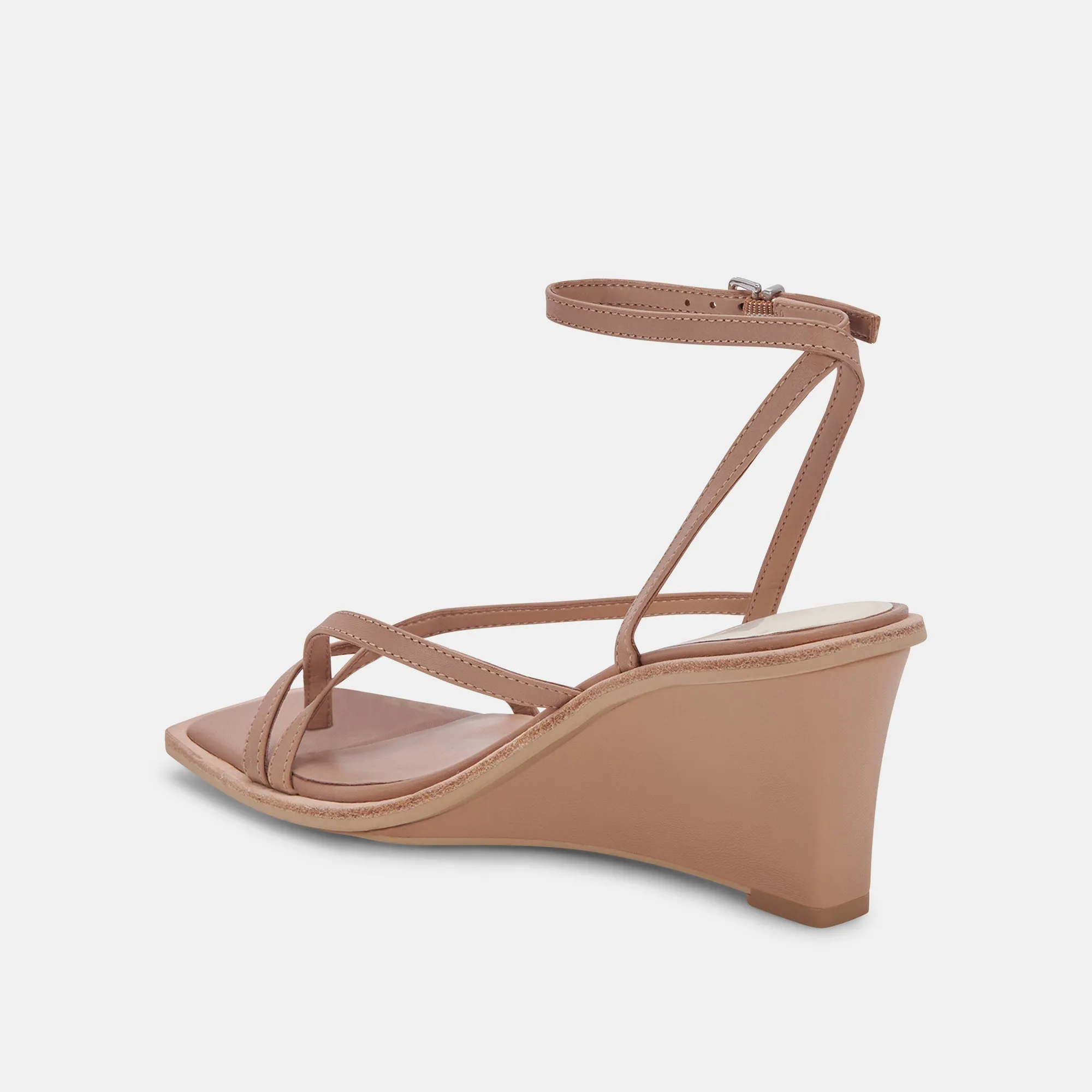 GEMINI WEDGES CAFE LEATHER