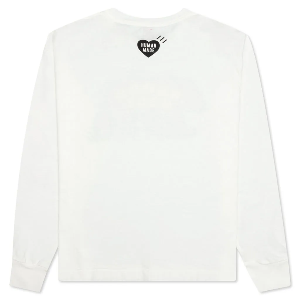 Graphic L/S T-Shirt #01 - White