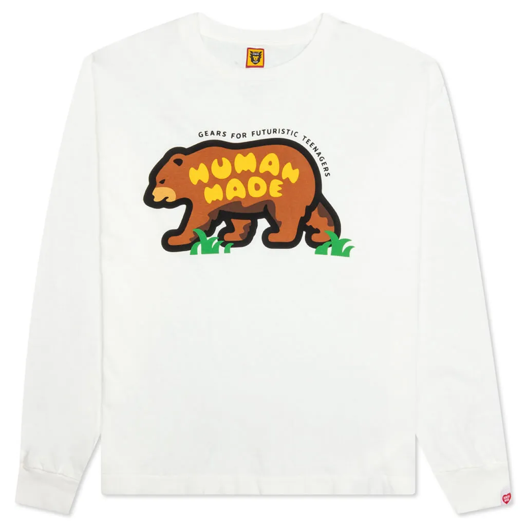 Graphic L/S T-Shirt #01 - White