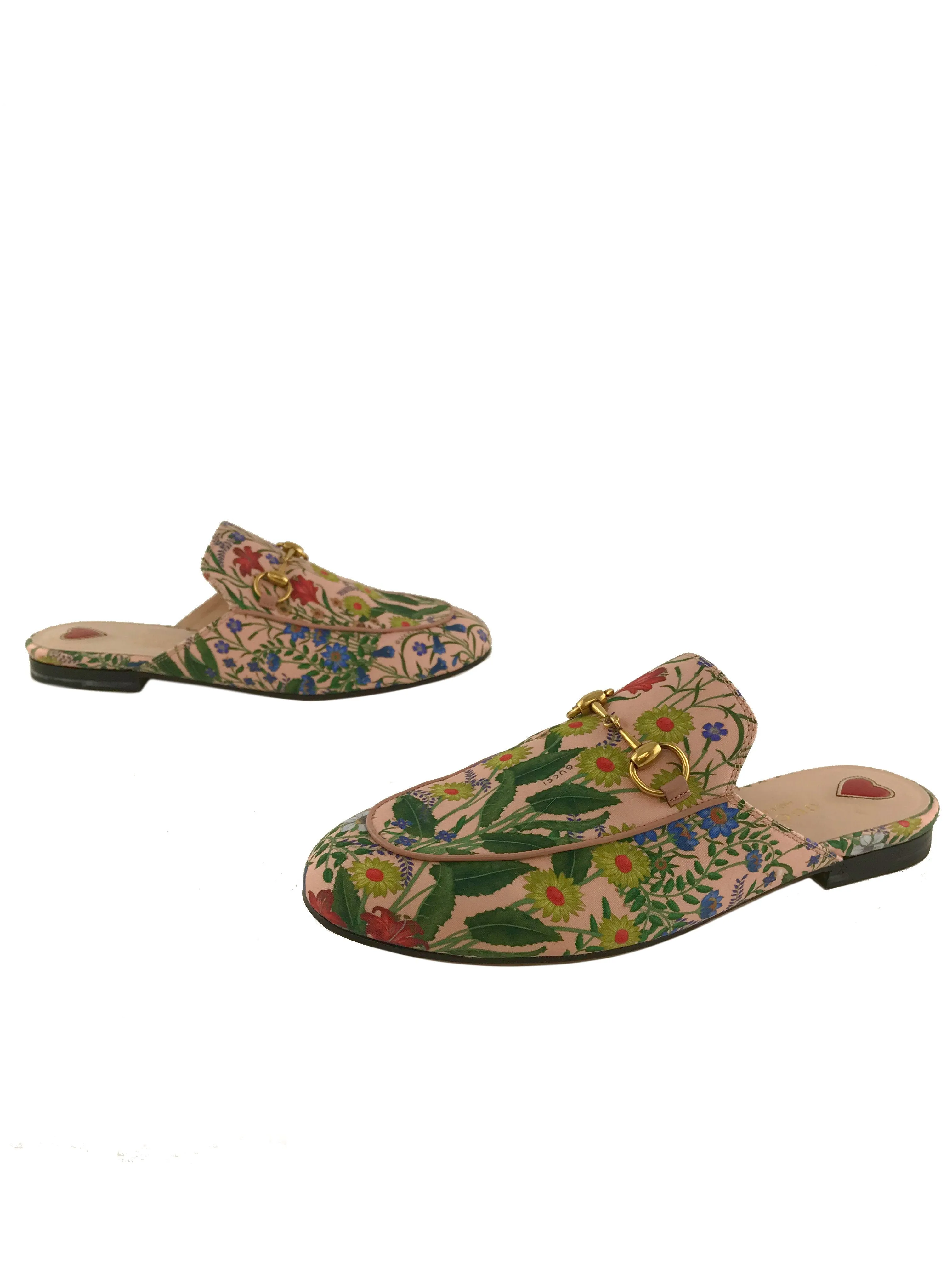 Gucci Princetown New Flora Horsebit Mule Size 6.5