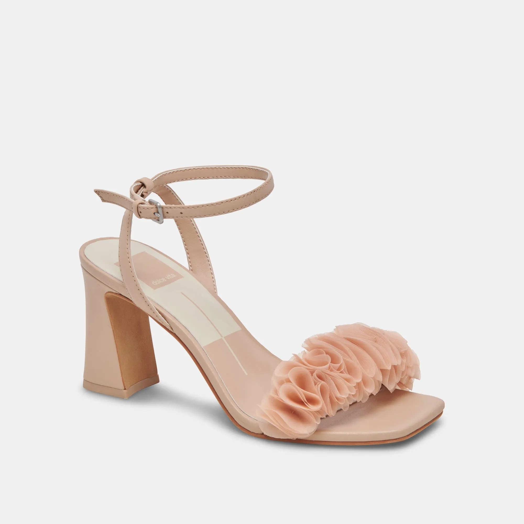 IESHA HEELS LT BLUSH LEATHER