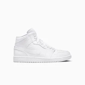 Men's Air Jordan 1 Mid "Triple White"