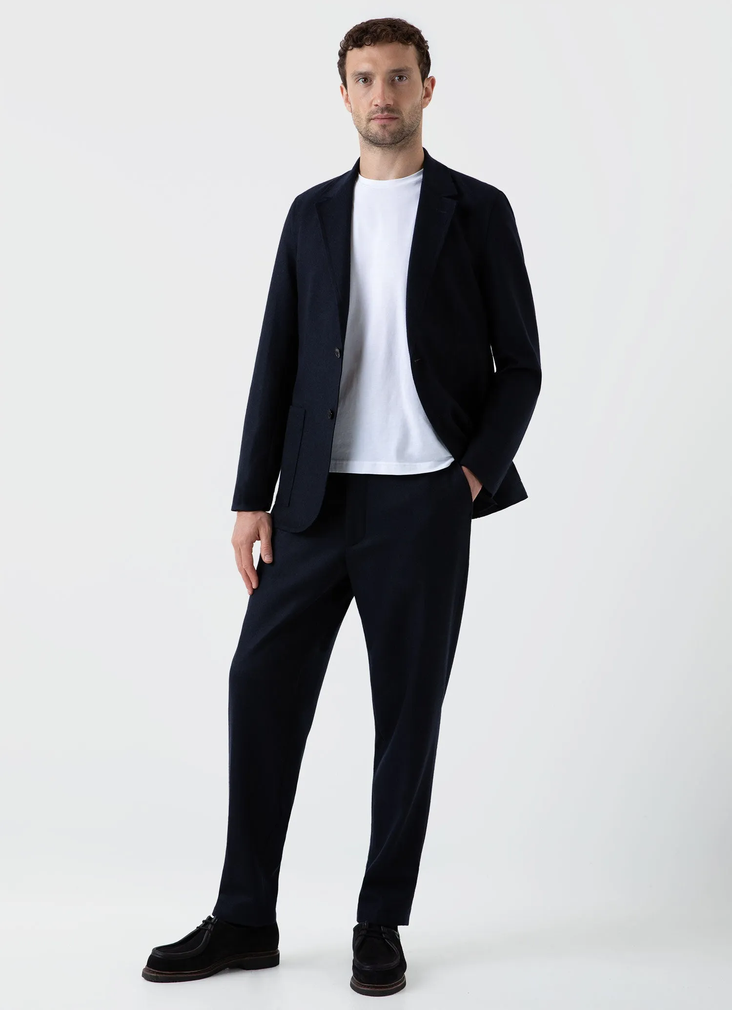 Men's Sunspel x Casely-Hayford Suit Jacket in Navy