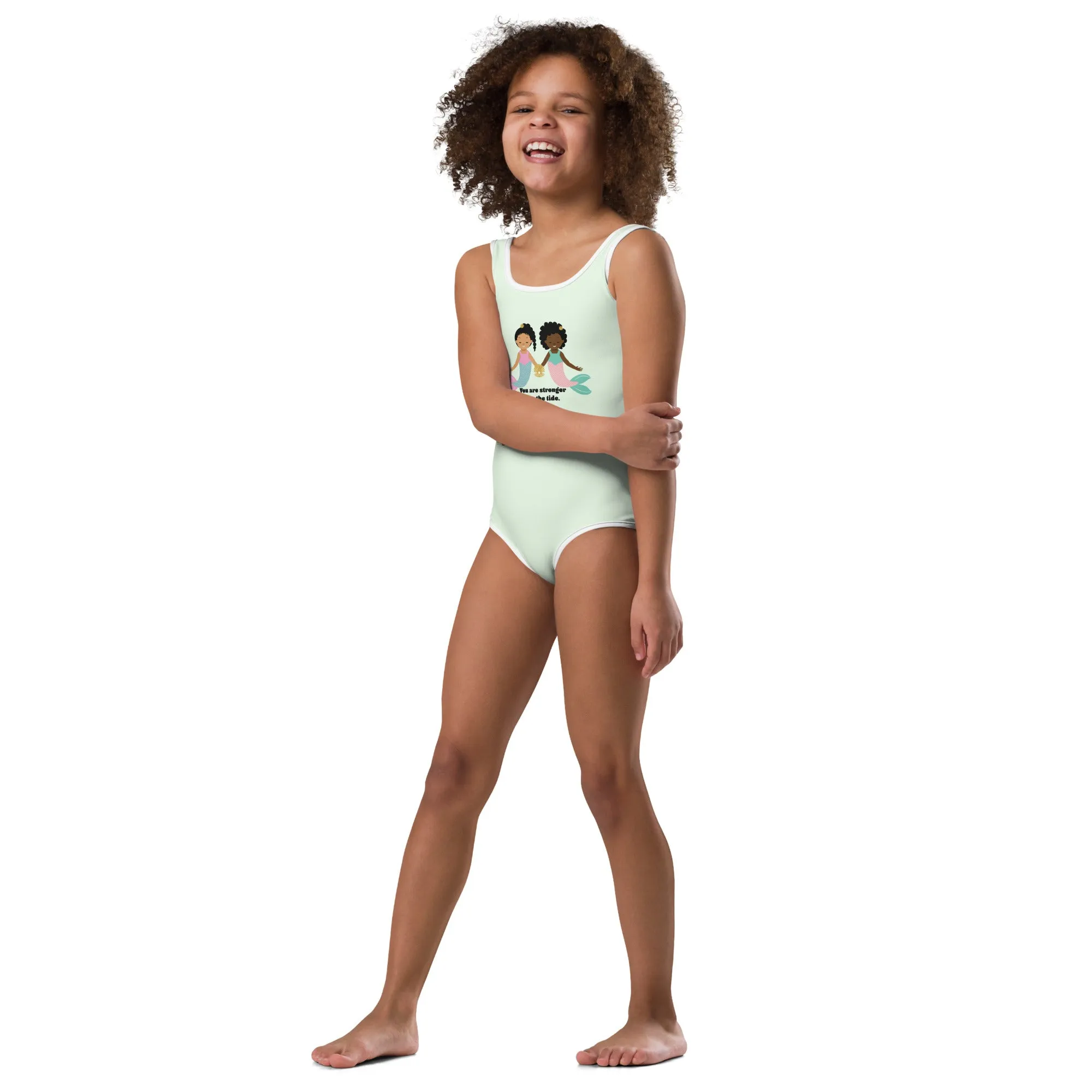 Mermaid Strong One-Piece Toddler/ Kids Swimsuit