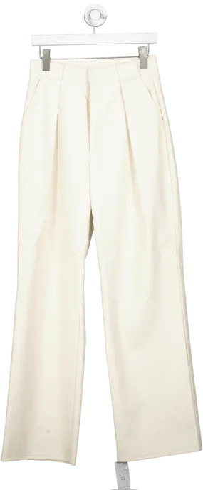 Mother Cream Vegan Leather Trousers W27