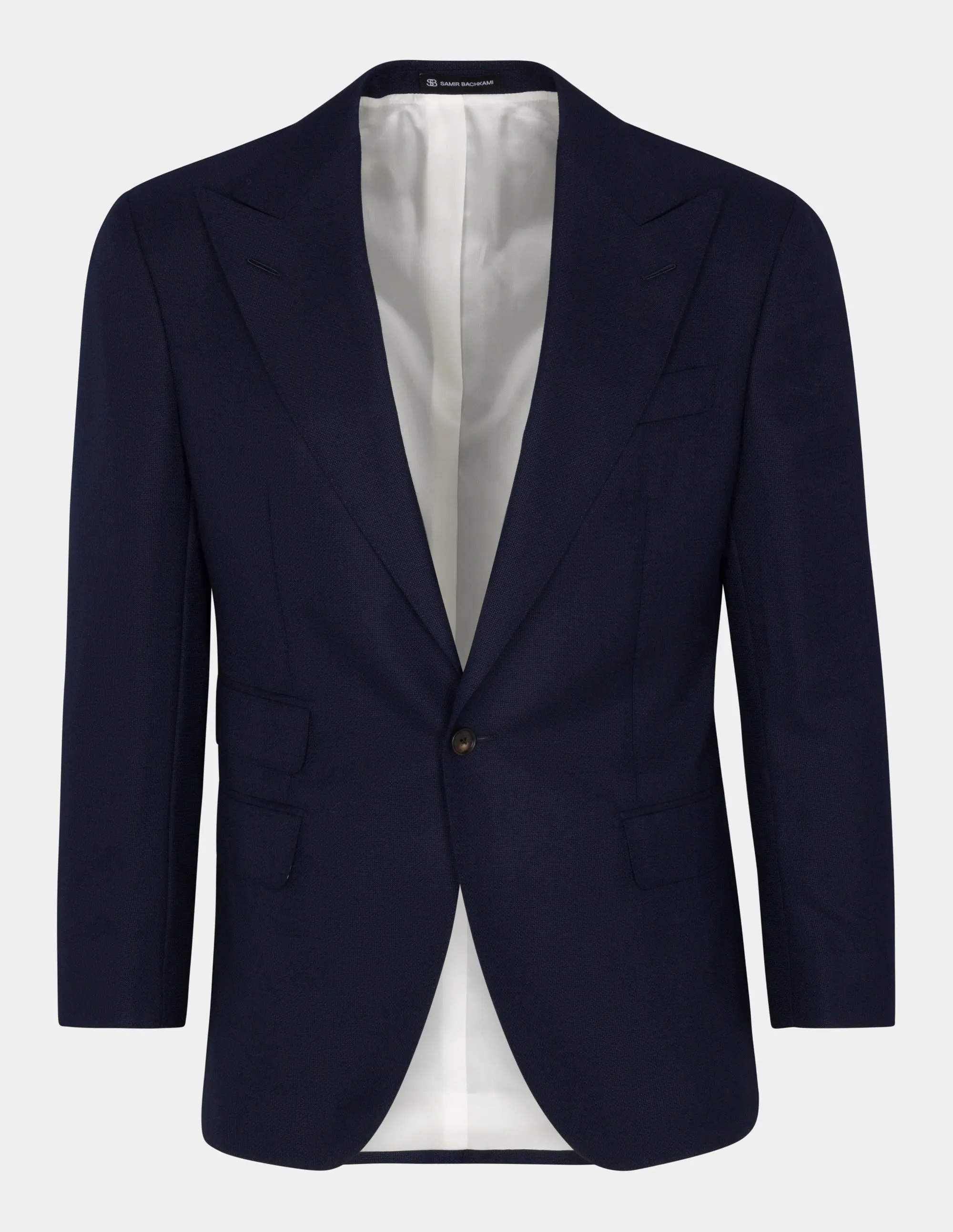 Navy Blue Single Breasted Suit