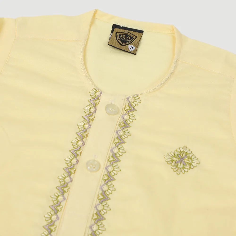 Newborn Boys Shalwar Suit - Lemon