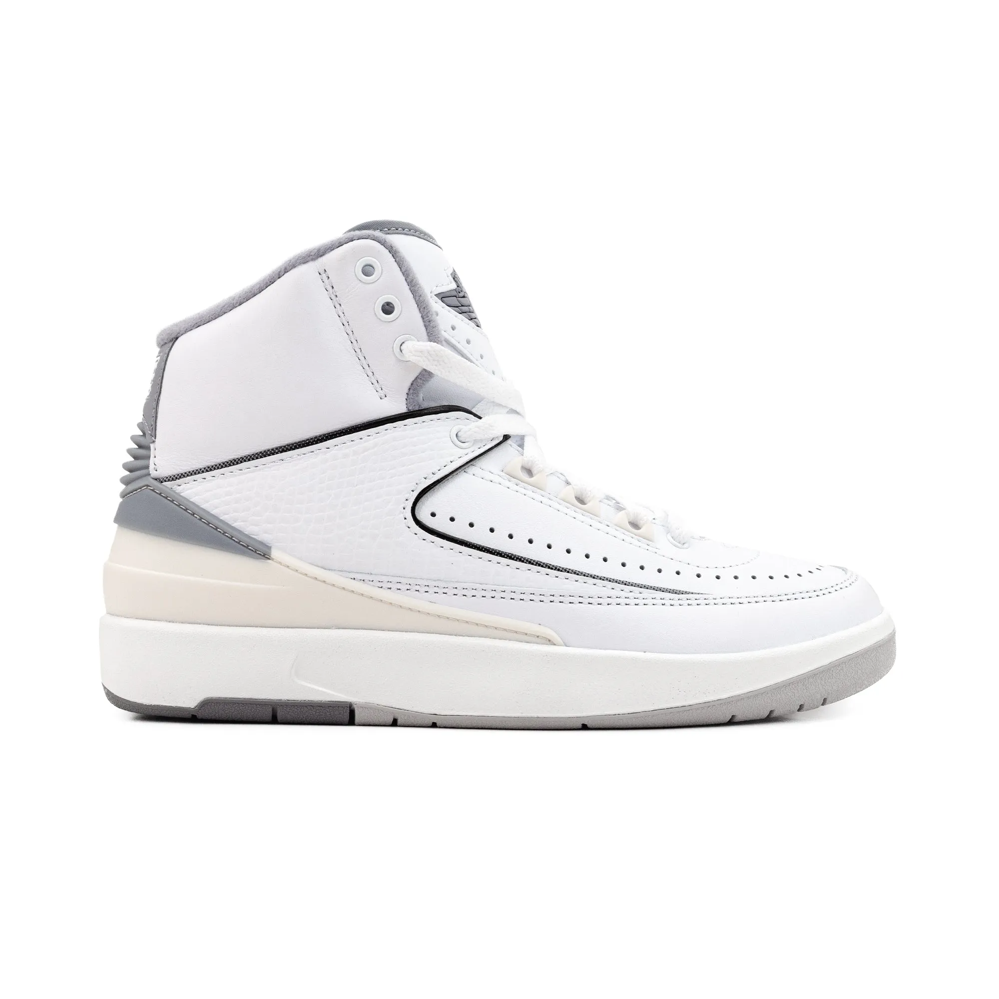 Nike Air Jordan 2 Retro GS "White/Cement Grey" White/Cement Grey-Sail-Black DQ8562-100