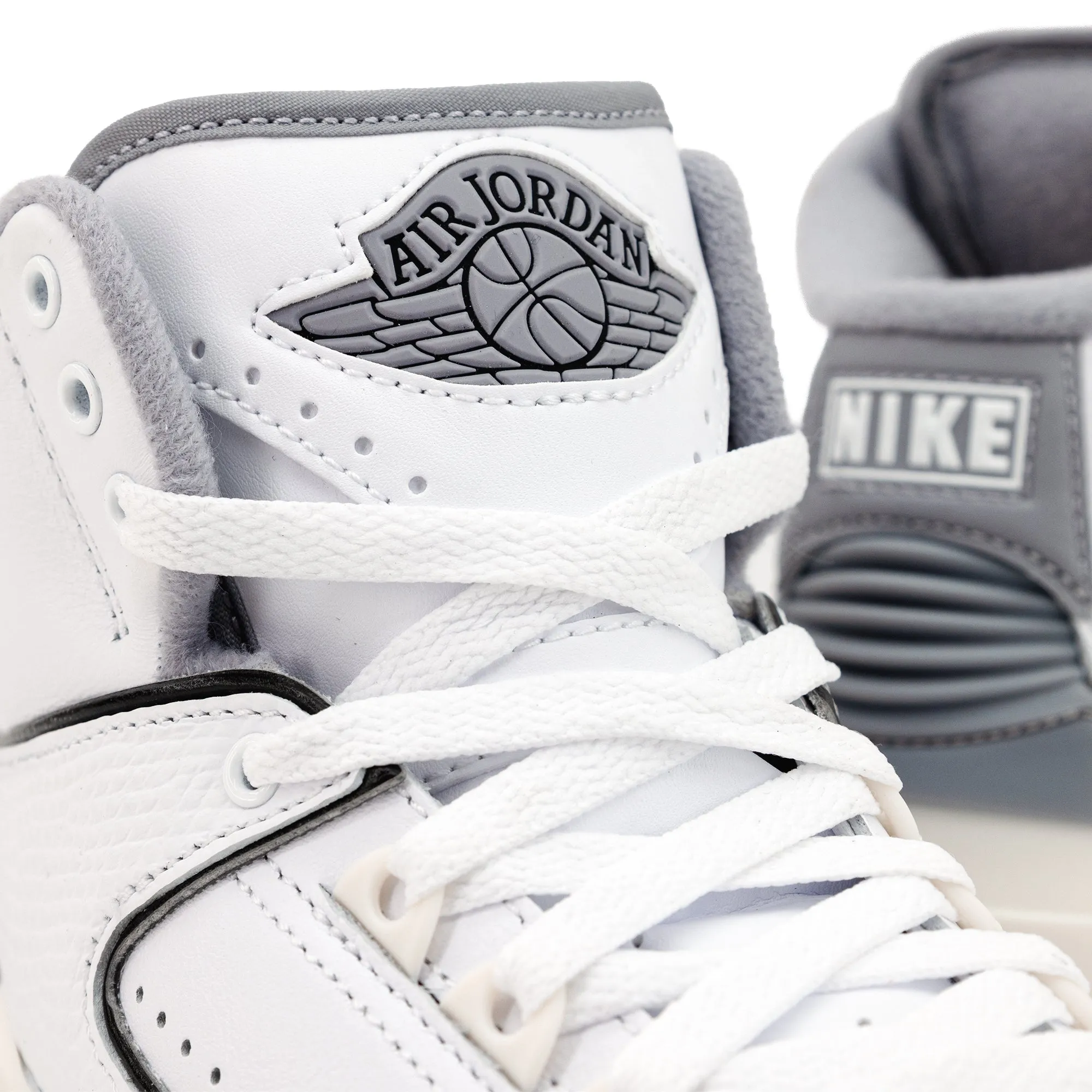 Nike Air Jordan 2 Retro GS "White/Cement Grey" White/Cement Grey-Sail-Black DQ8562-100