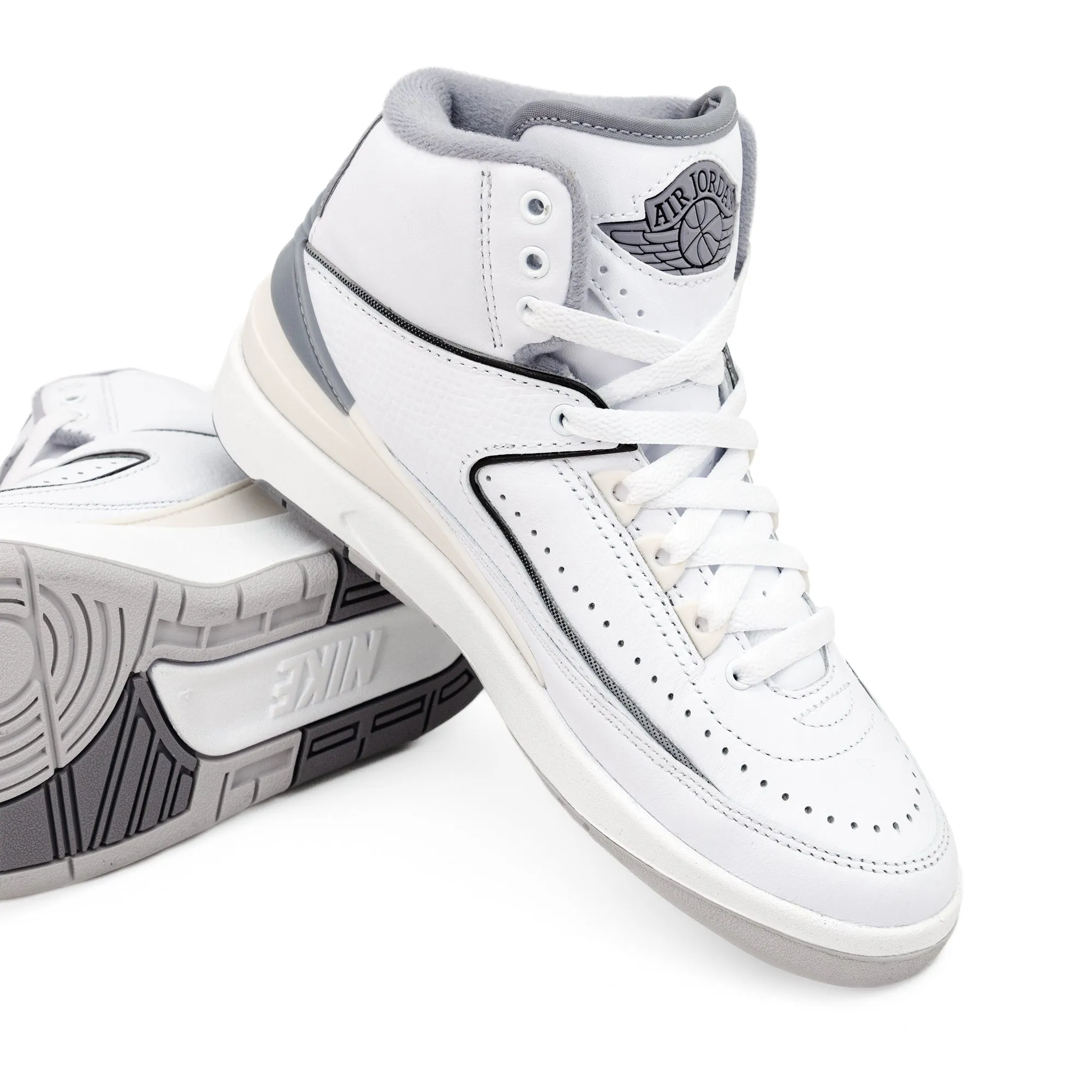 Nike Air Jordan 2 Retro GS "White/Cement Grey" White/Cement Grey-Sail-Black DQ8562-100