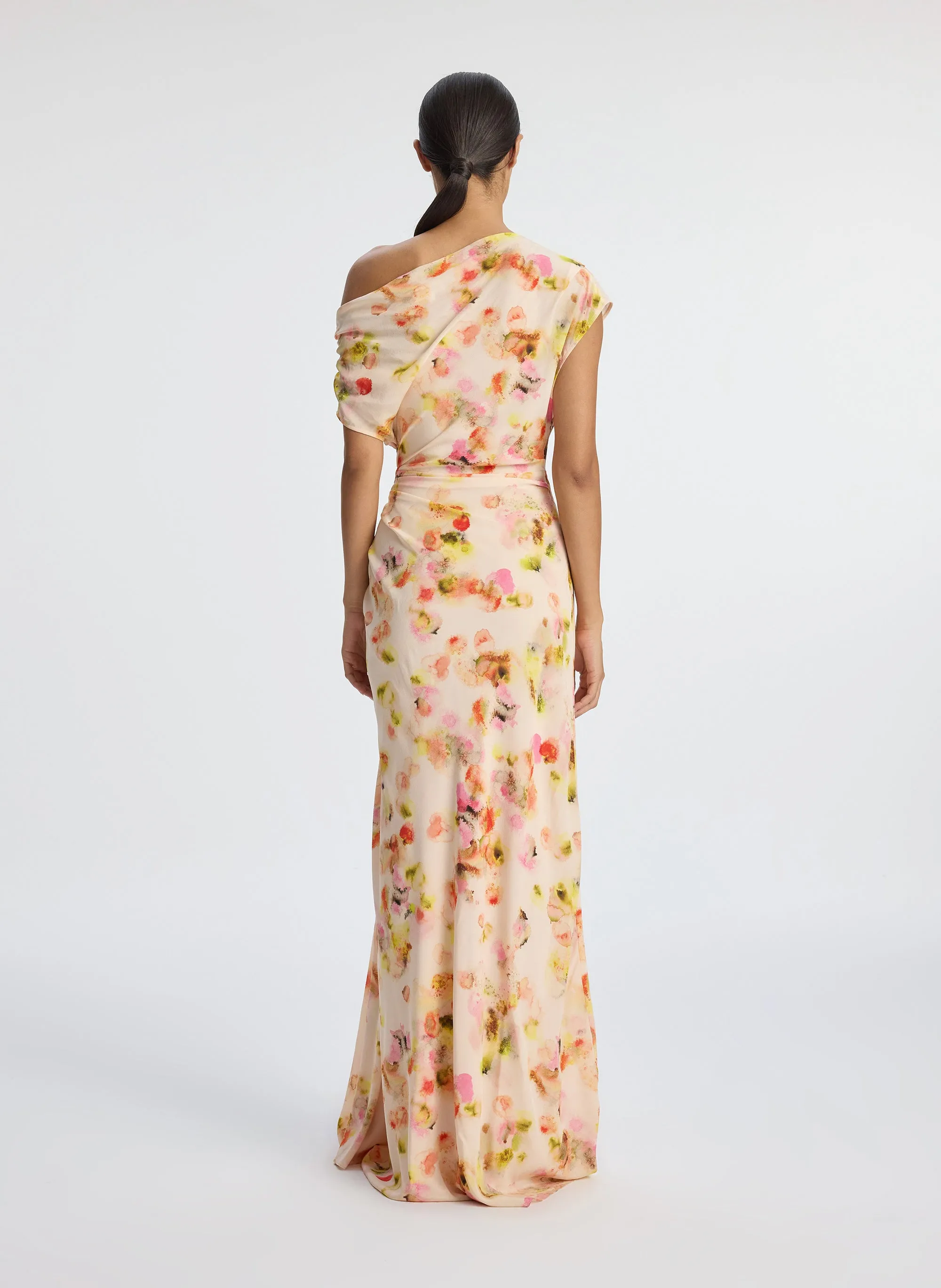 Poppy Silk Gown