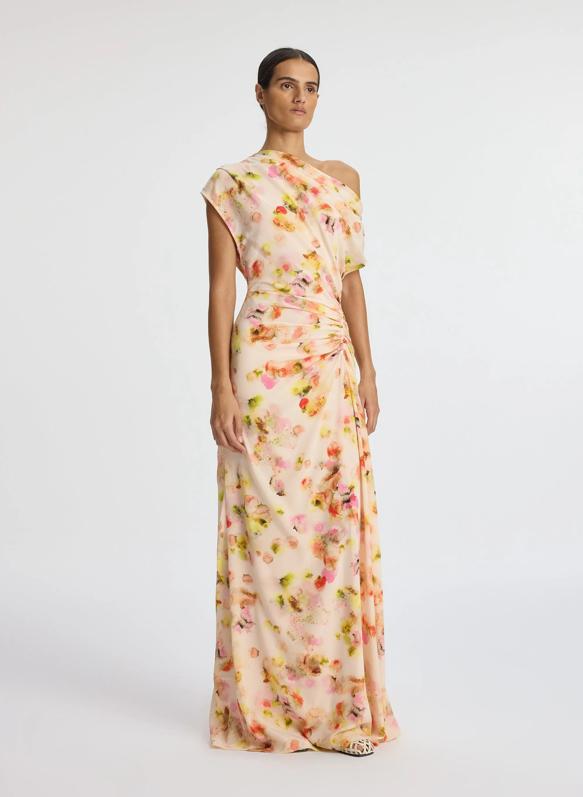 Poppy Silk Gown