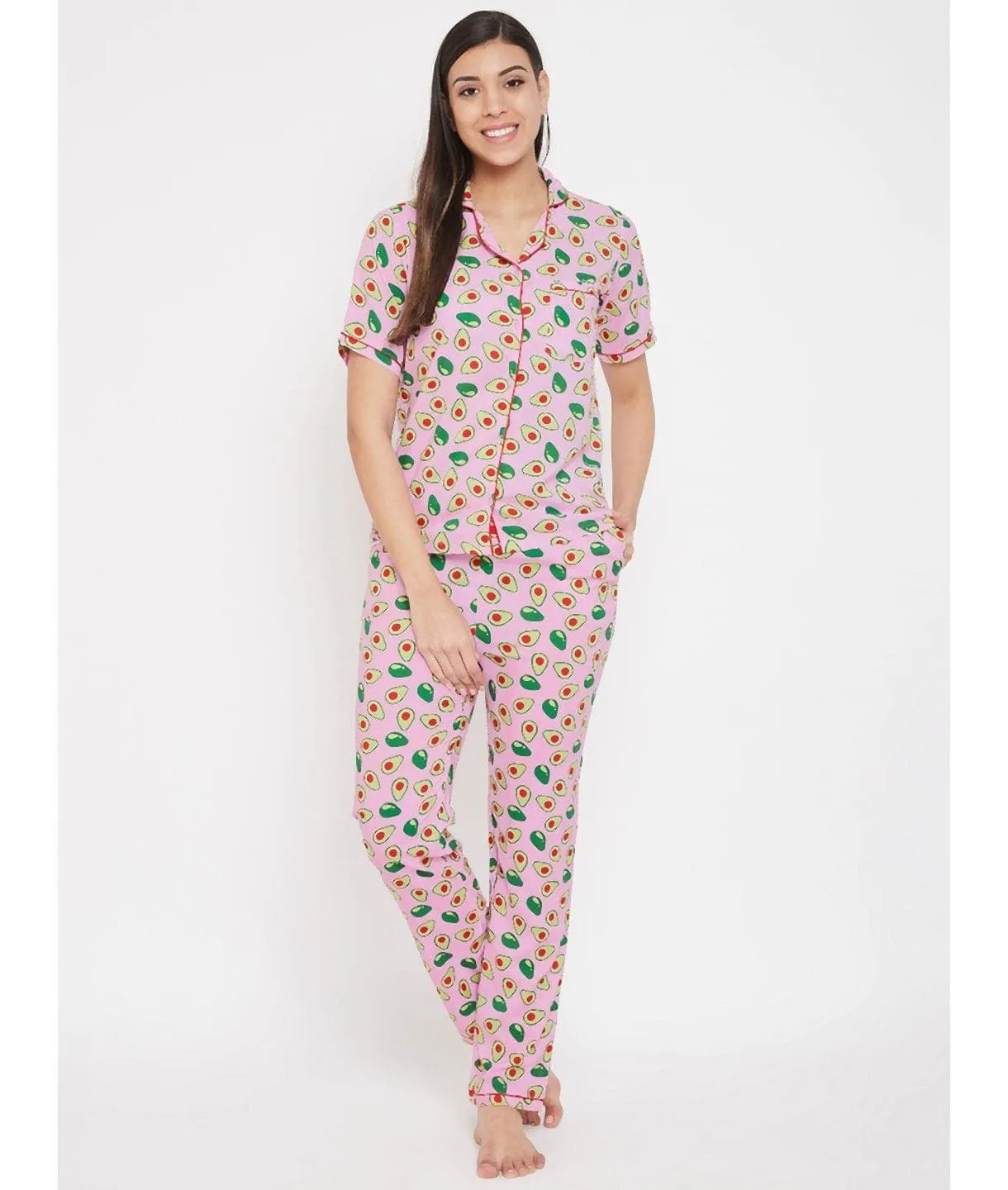 Printed Cotton Night Suit