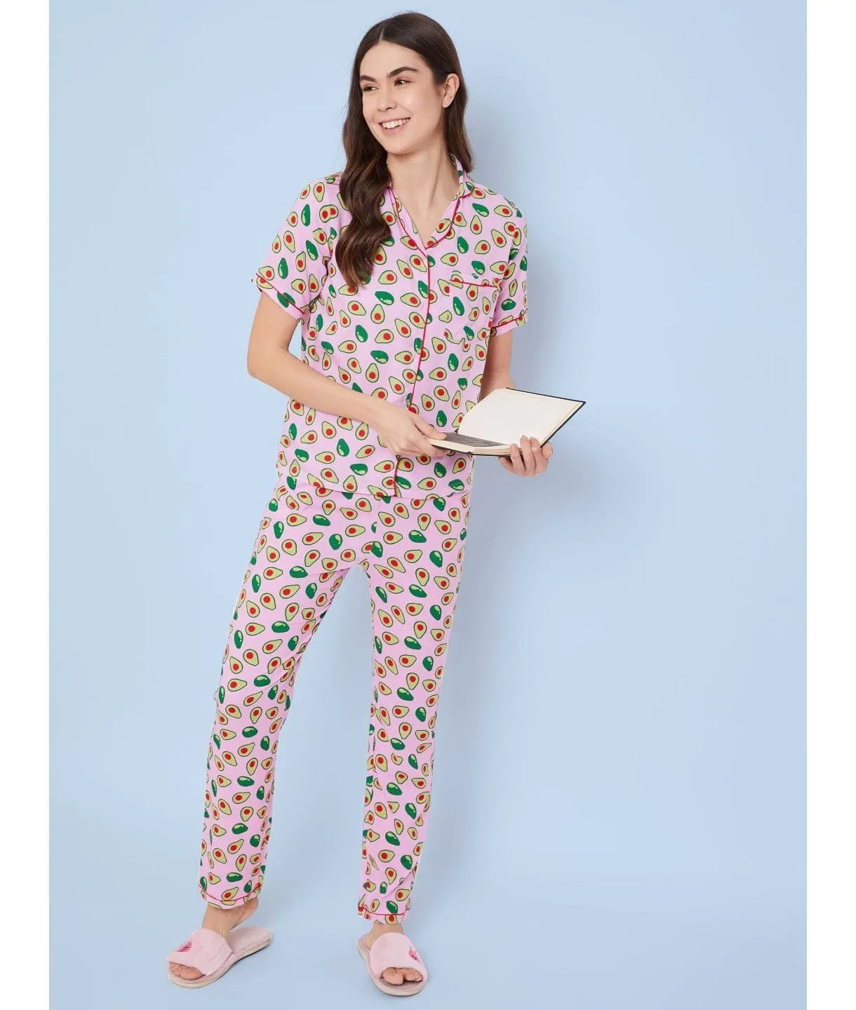 Printed Cotton Night Suit