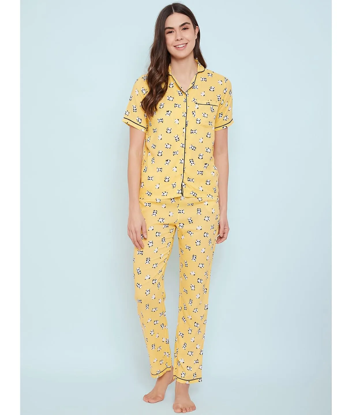 Printed Cotton Night Suit