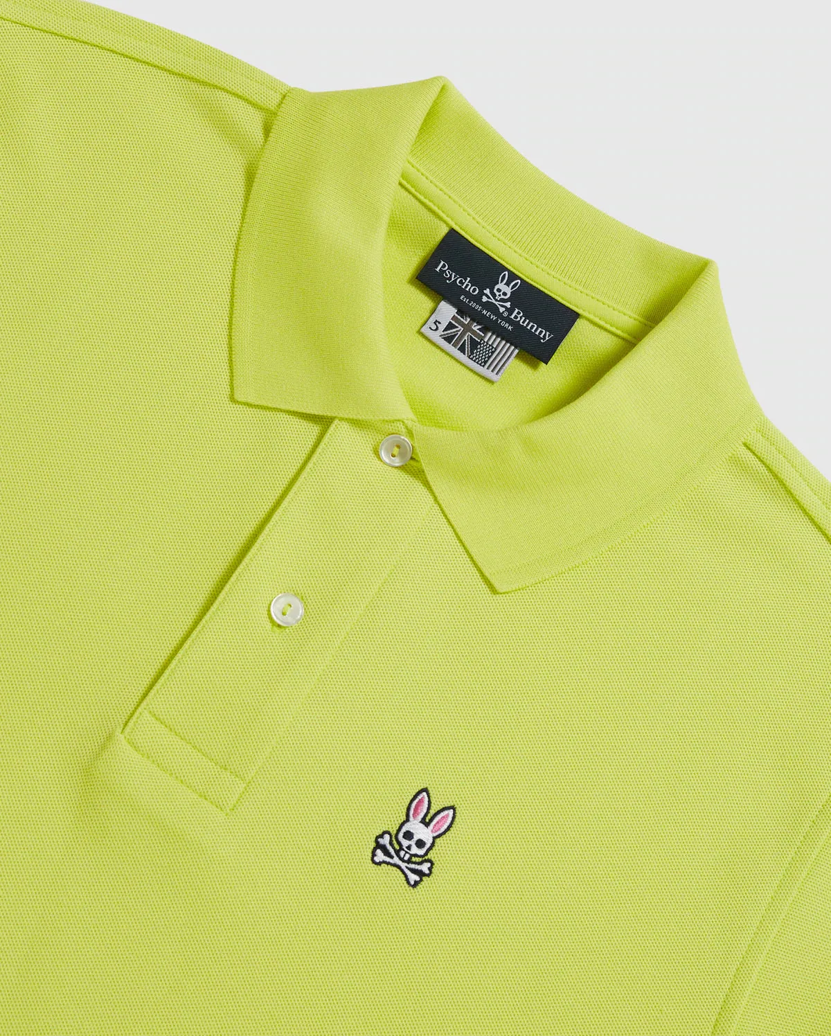 Psycho Bunny Mens Classic Polo (Fresh Citrus)