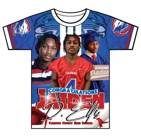 "Jaiden" Custom Designed Graduation 3D shirt