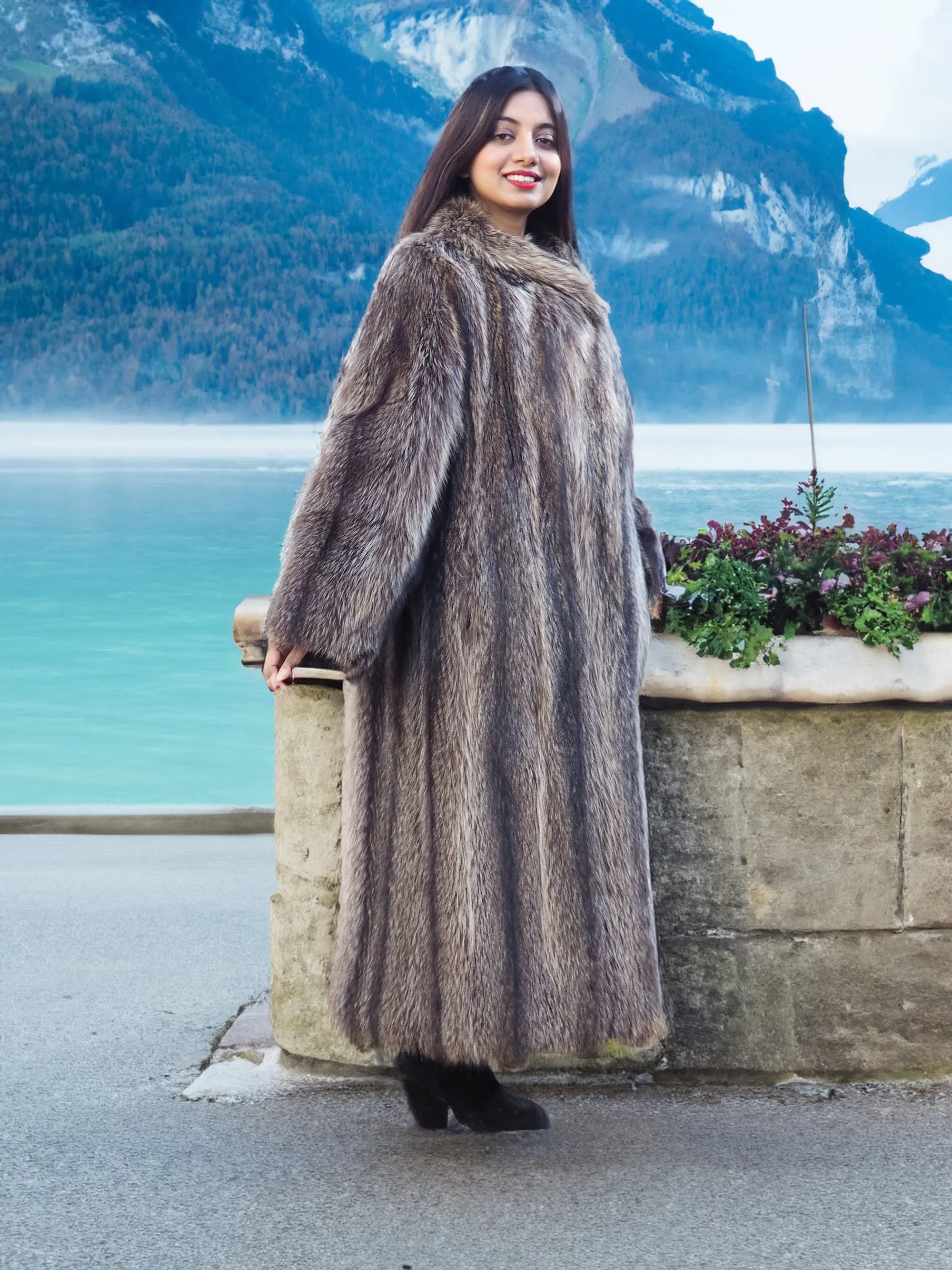 Raccoon Fur Coat Coats Silver Tips By Hudsons Bay M/L