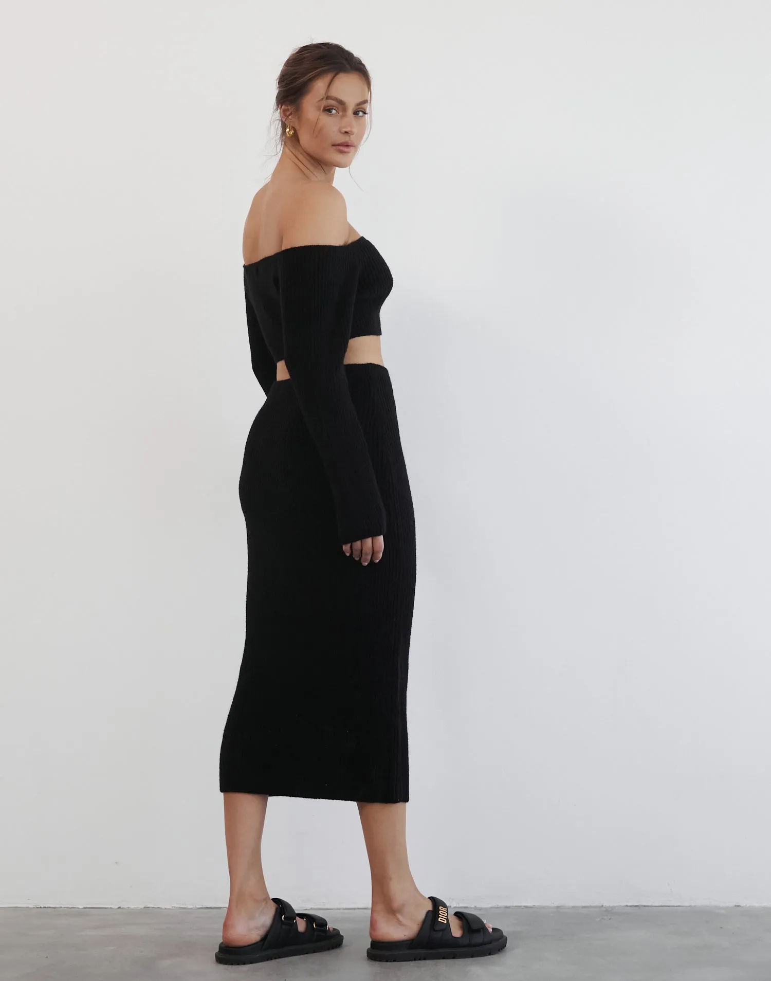 Sharna Maxi Skirt (Black)