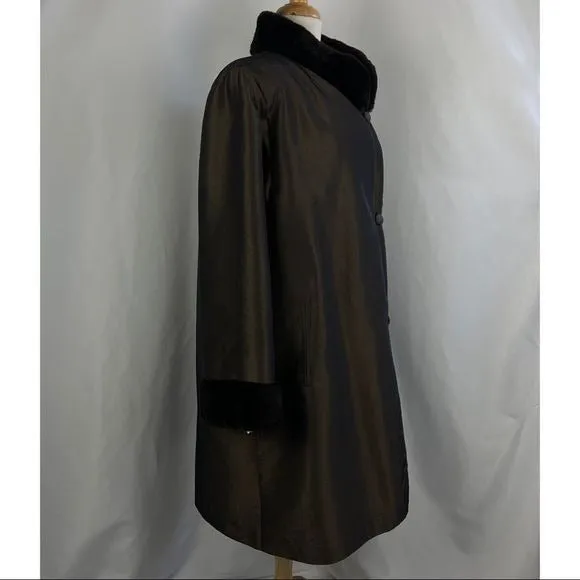 Sheared MinkNylon Reversible Coatrev