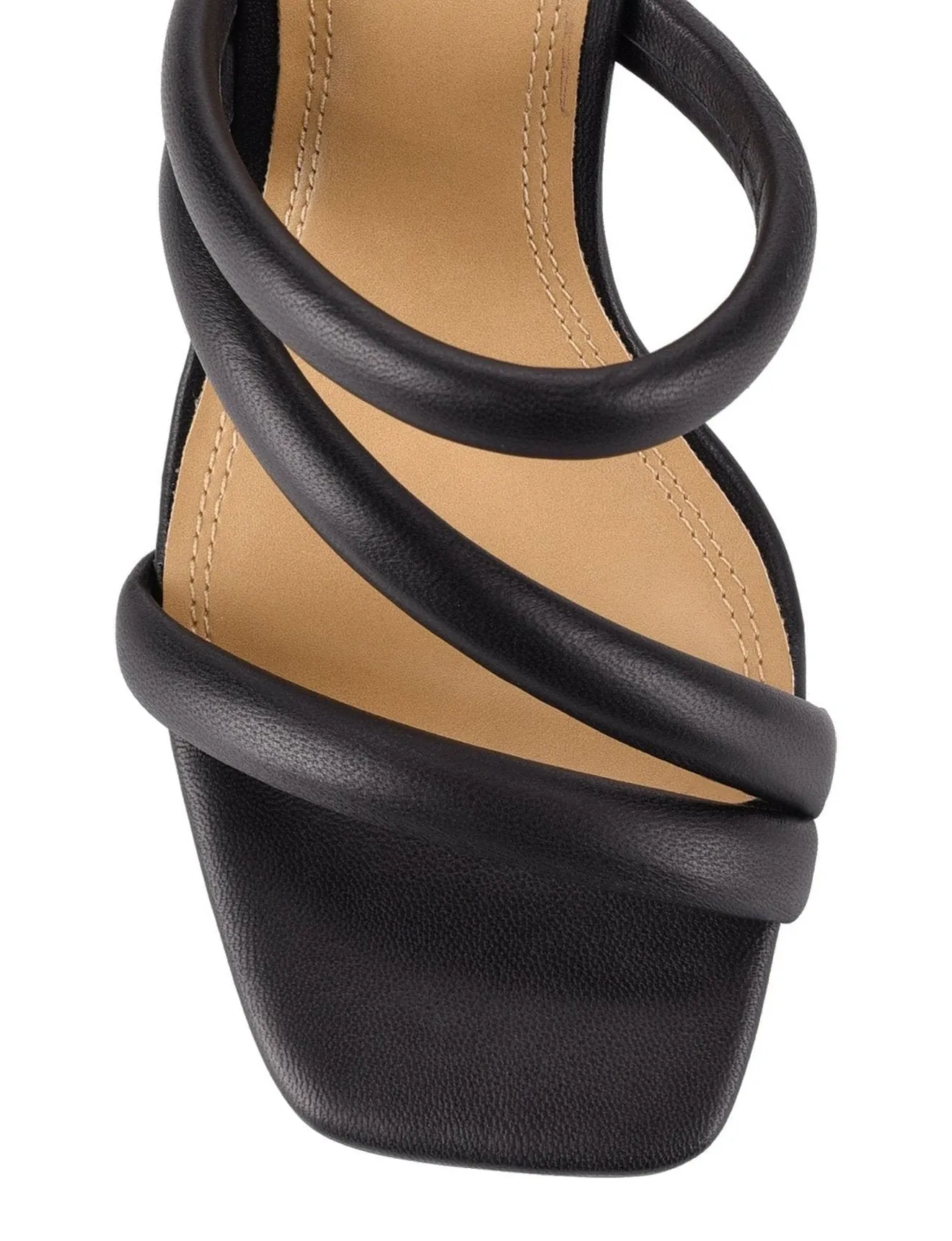 Spence Heeled Sandals - Black Leather