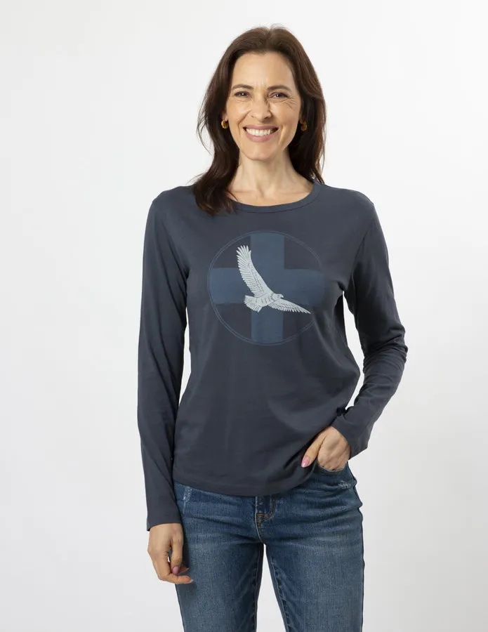 Stella & Gemma Long Sleeve T-Shirt - Indigo Fly High